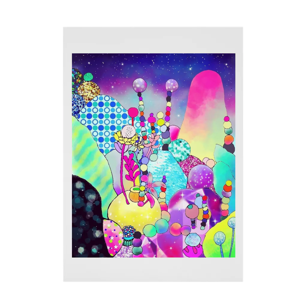 Yume zukin のカラーバージョン Stickable Poster