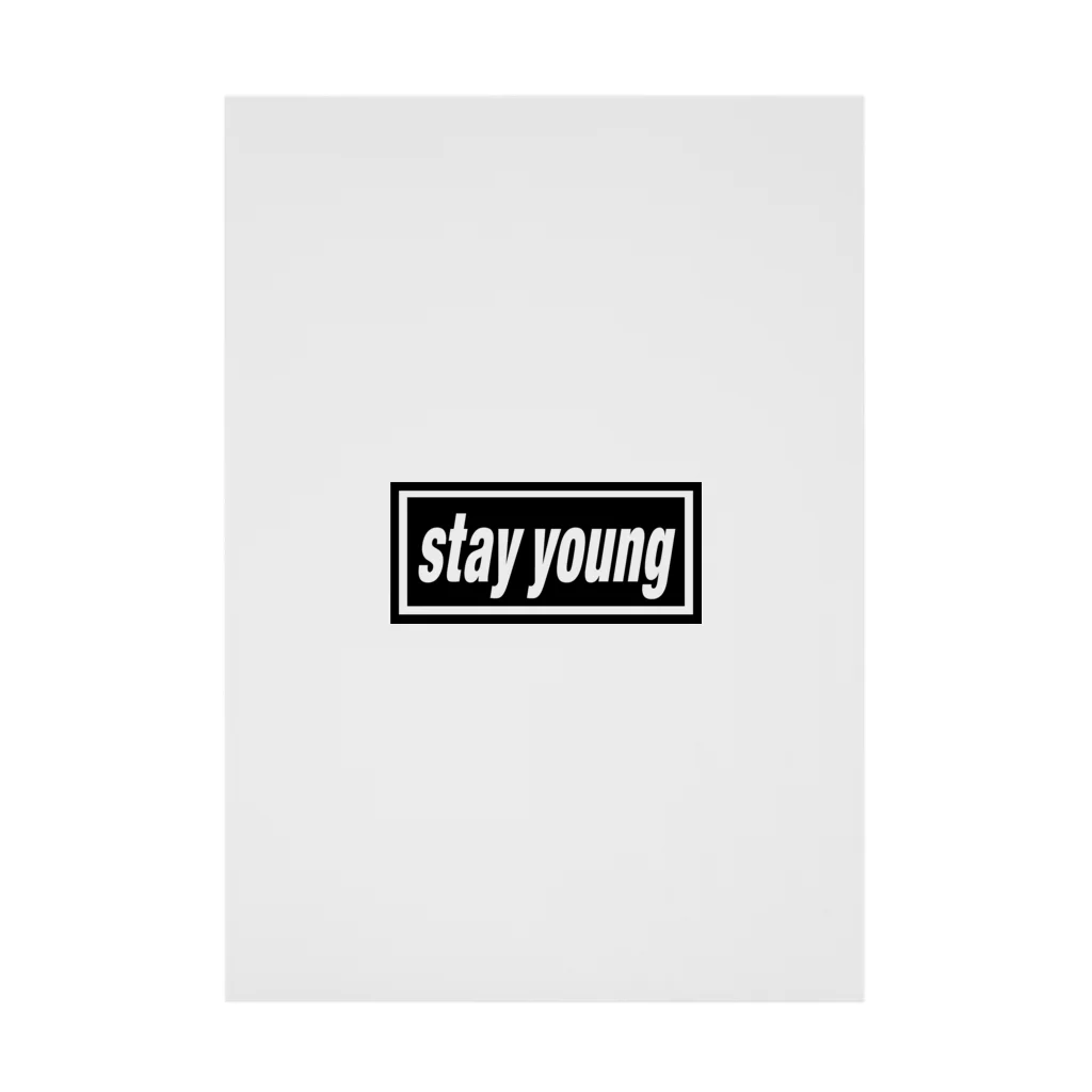 DRIPPEDのstay young-ステイヤング-BOXロゴ Stickable Poster