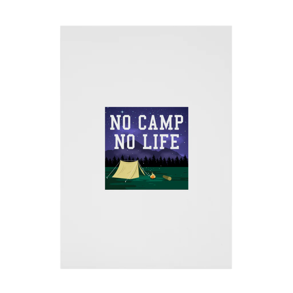 DRIPPEDのNO CAMP NO LIFE-ノーキャンプ ノーライフ- 吸着ポスター
