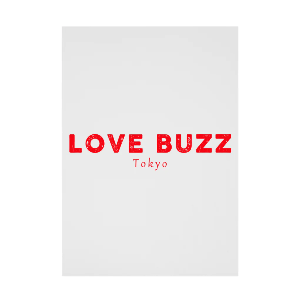 LOVEBUZZのLOVEBUZZ logo RED Stickable Poster