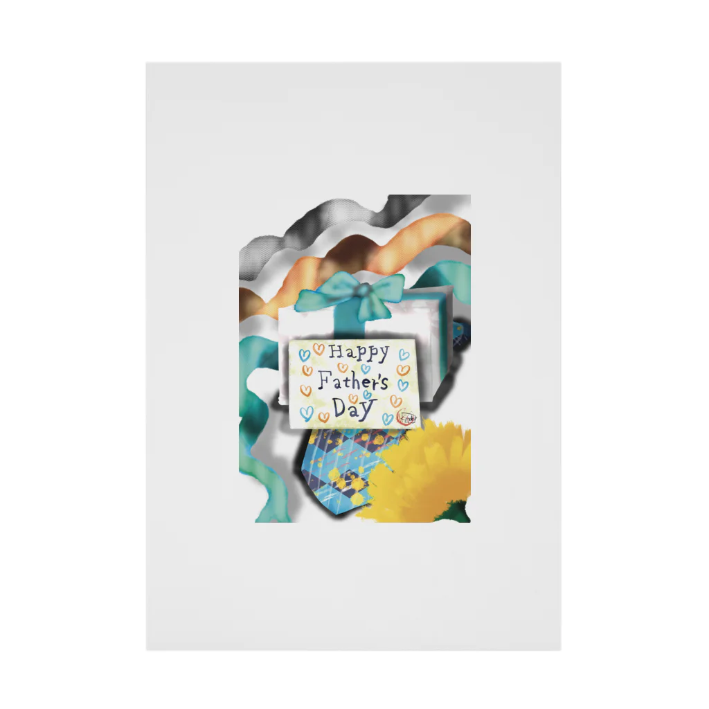 AkironBoy's_ShopのTITINOHI＝Father’sDay 「父の日に、👔や🎁はいかがですか？」 Stickable Poster