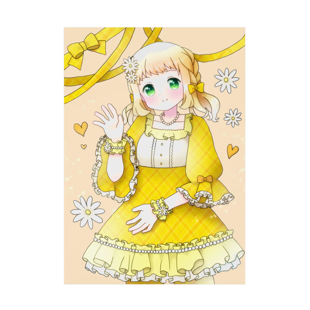 かわいいもののおみせ　いそぎんちゃくの🌼 Stickable Poster