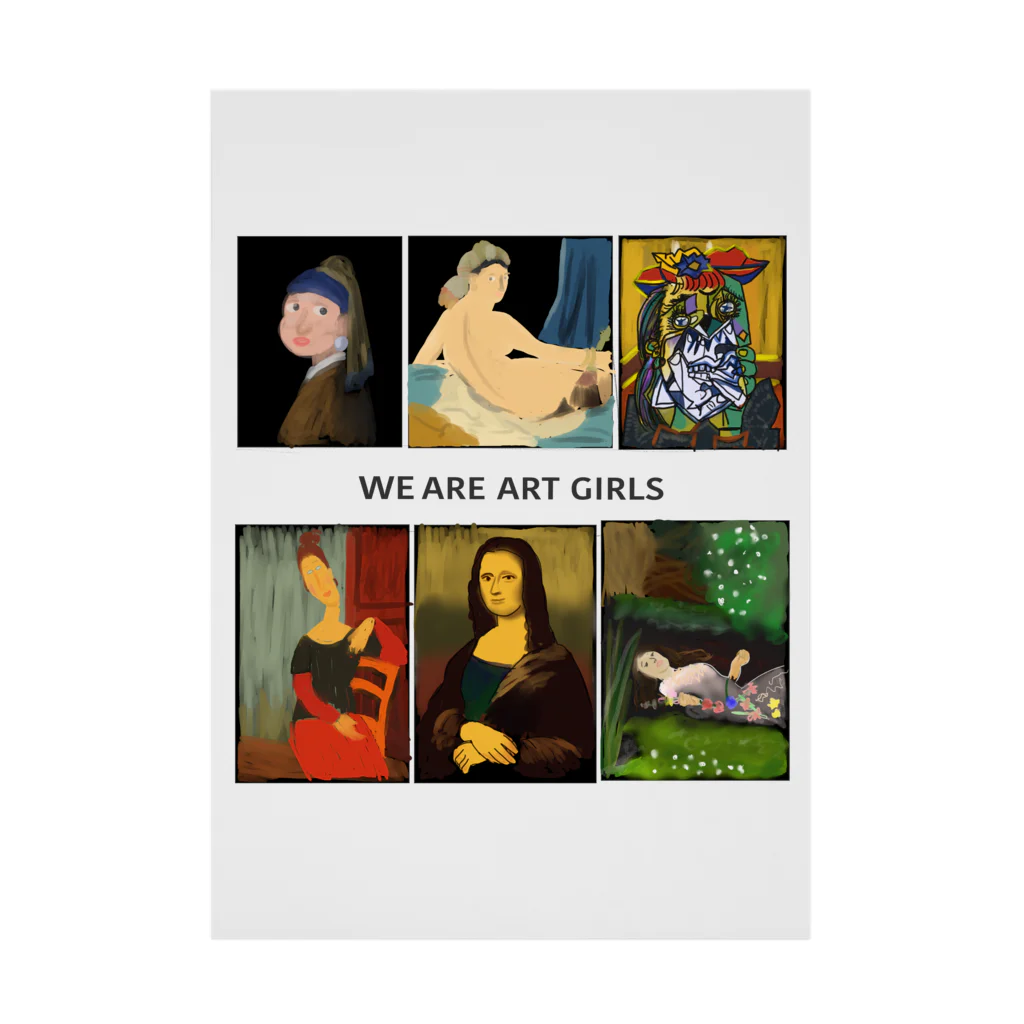 muchimuchi-coのWE ARE ART GIRLS Stickable Poster