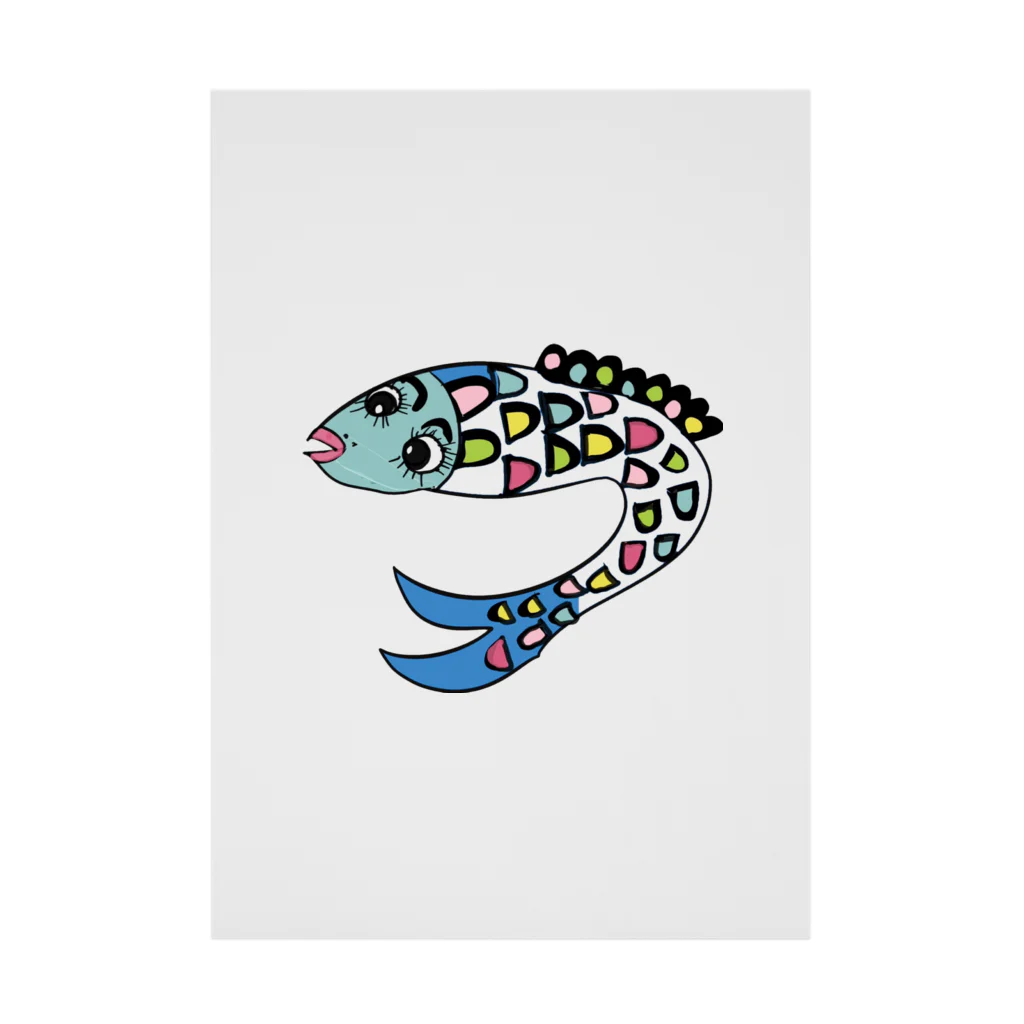 魚好きあつまれ！#かまととちゃん　#かまぼこママのシースルーさかなくん Stickable Poster