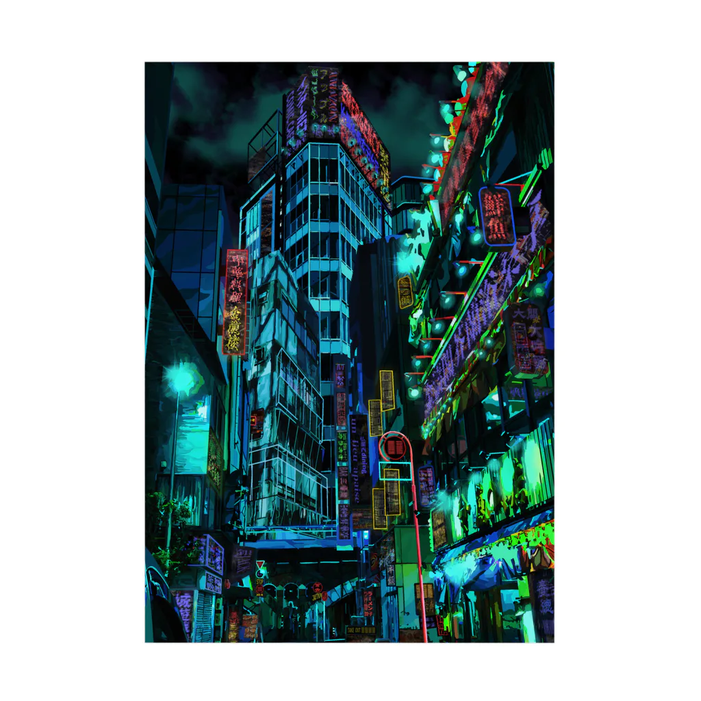 aero_acidのcyberpunk  tokyo Stickable Poster