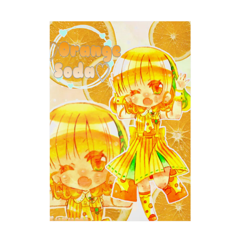 Halloween♡townのオレンジソーダちゃん Stickable Poster