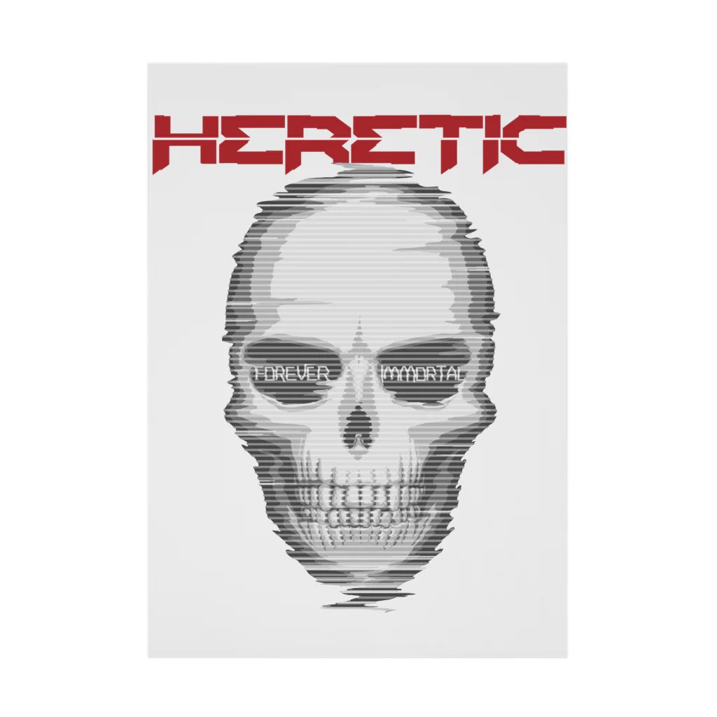 H E R E T I CのNoise skull Stickable Poster