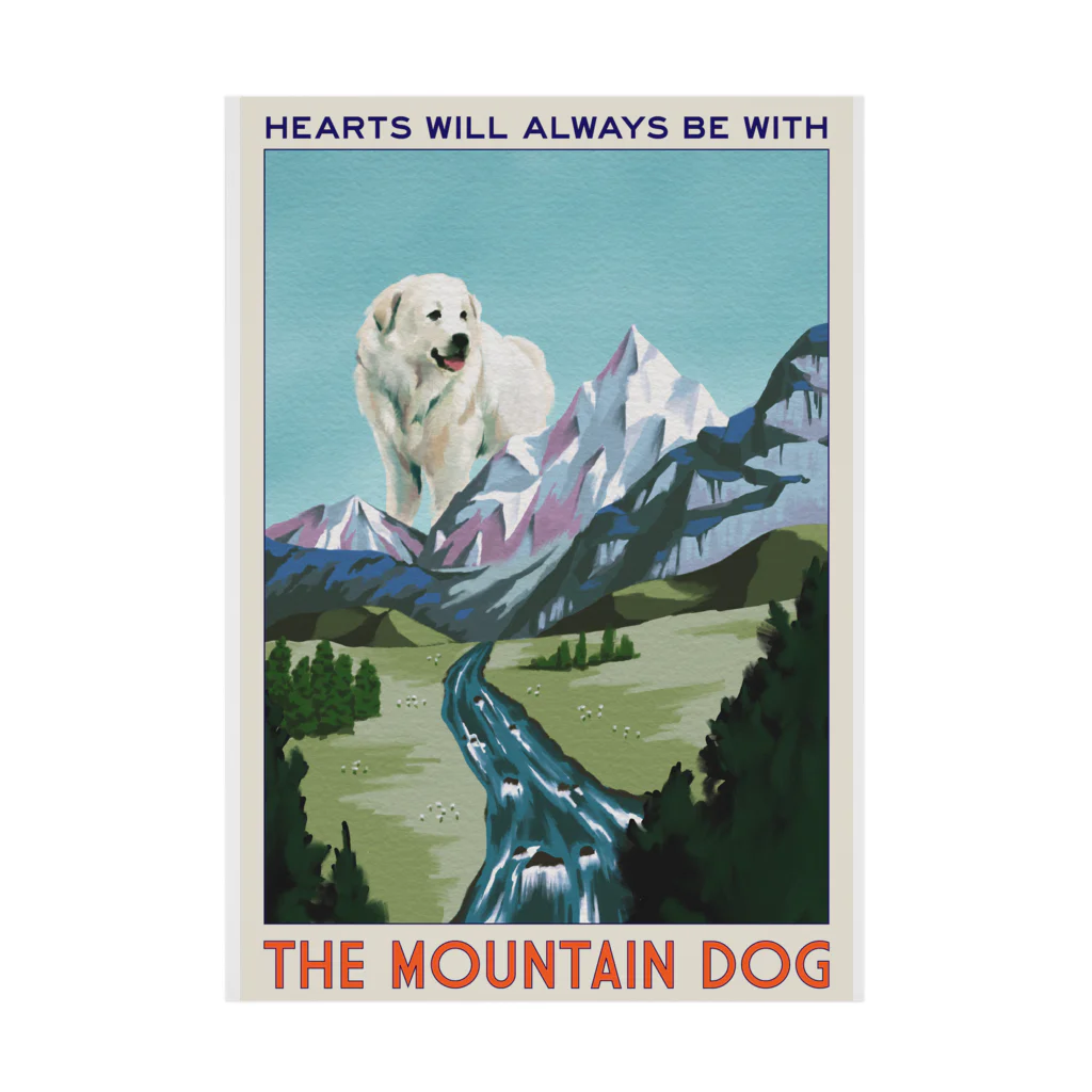 OOKIIINUのTHE MOUNTAIN DOG Stickable Poster