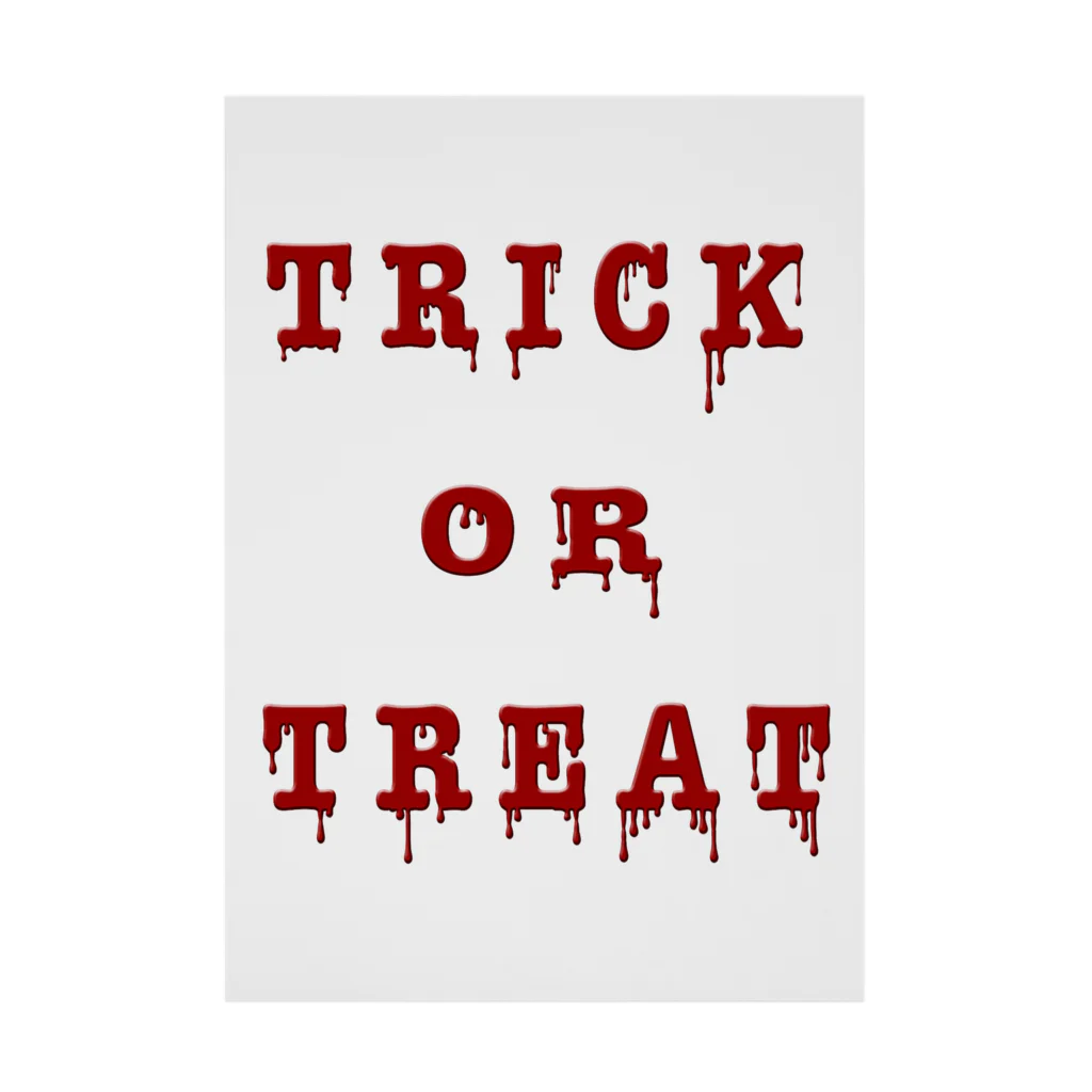 Planet EvansのBloody Trick or Treat Stickable Poster