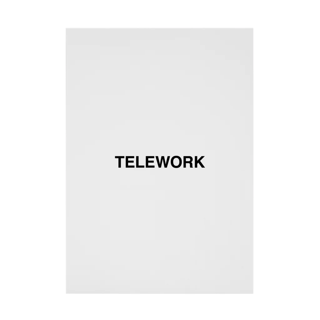 TOKYO LOGOSHOP 東京ロゴショップのTELEWORK-テレワーク- Stickable Poster