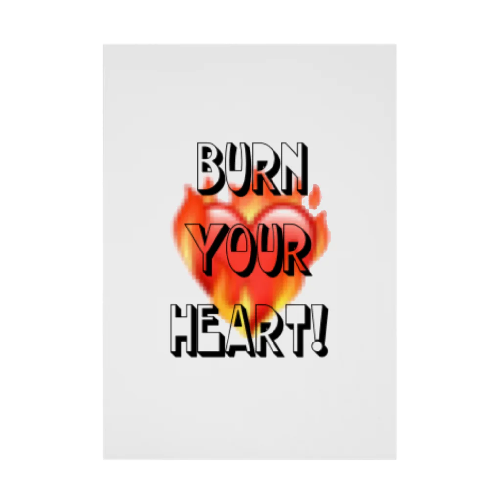 Yea🤟のBurn your heart! 吸着ポスター