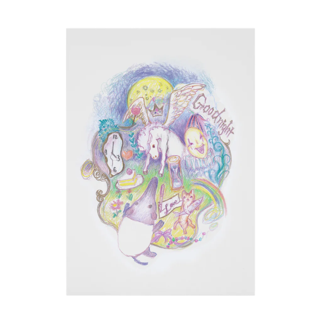 MOMODAMONのgoodnight Stickable Poster