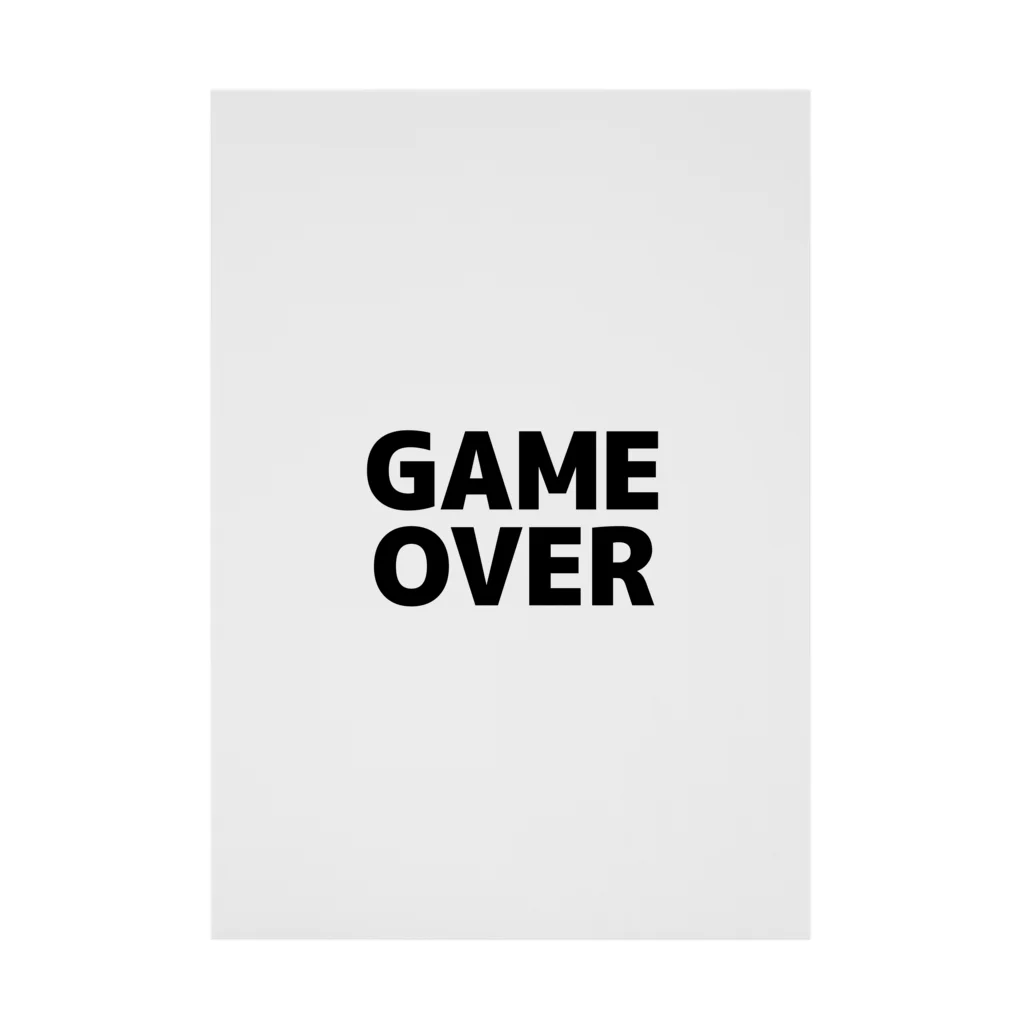 TOKYO LOGOSHOP 東京ロゴショップのGAMEOVER-ゲームオーバー- Stickable Poster