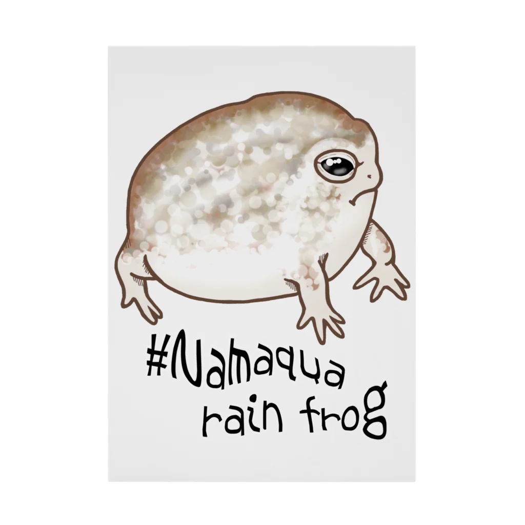 LalaHangeulのNamaqua rain frog(なまかふくらがえる) 英語バージョン 吸着ポスター