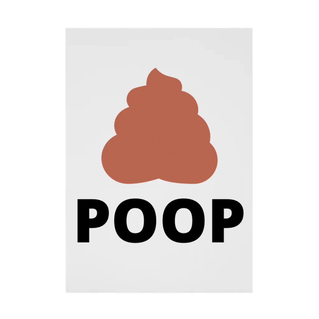 Mr.AmusingのPoop-うんち Stickable Poster