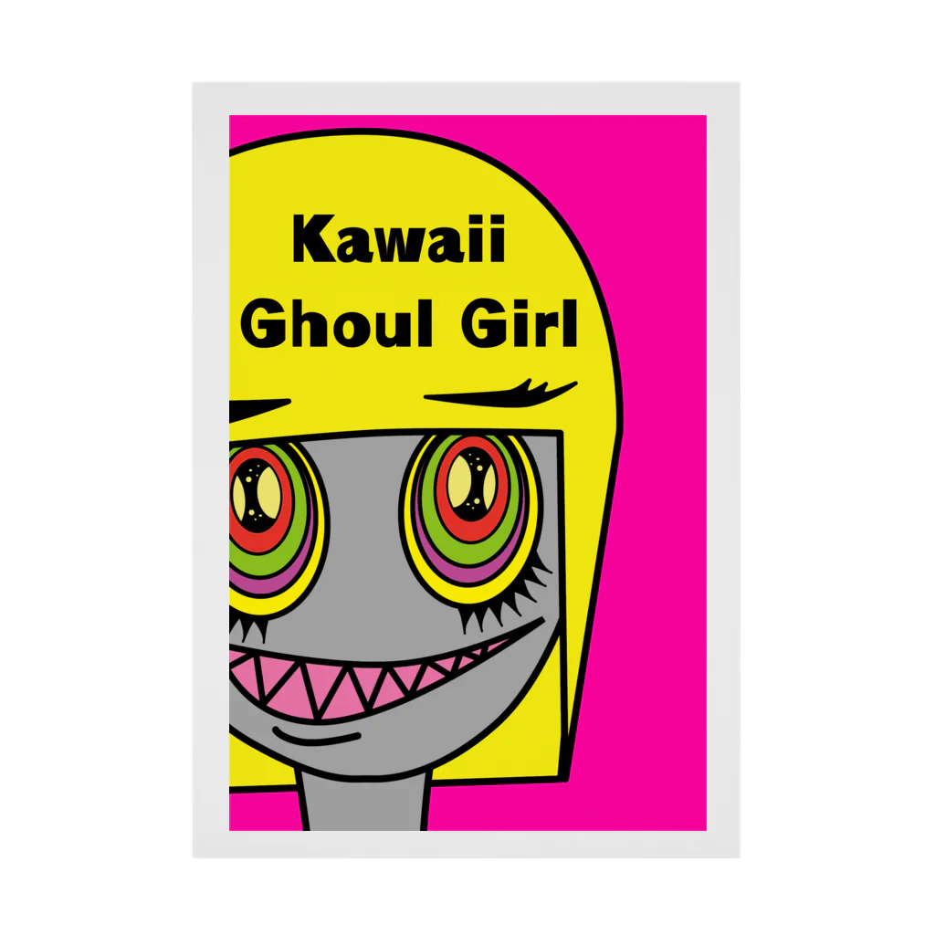 たすけんのイラストグッズのグールーのスー子さん（Kawaii Ghoul Girl） 吸着ポスター