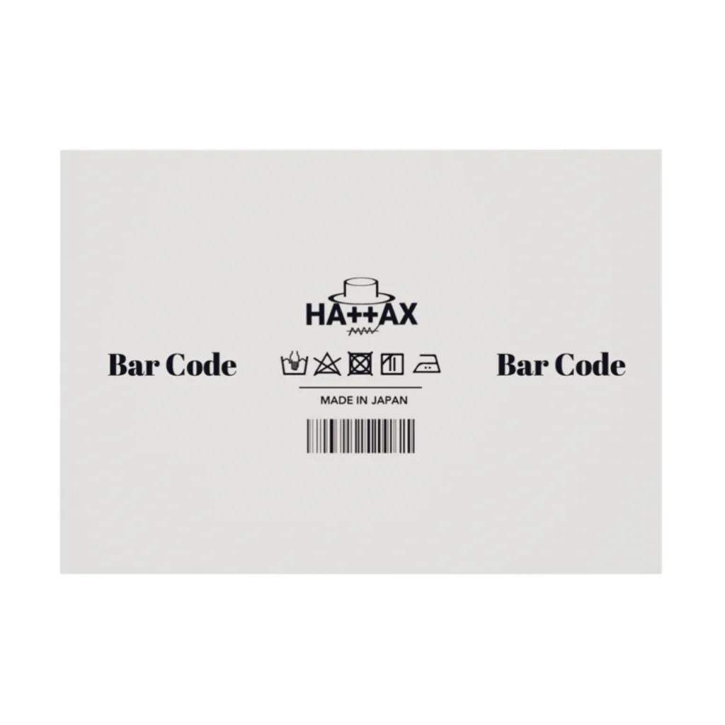 ''''Bar Code''''の数量限定 Bar Code ポスター  (吸着ターポリン) 吸着ポスターの横向き