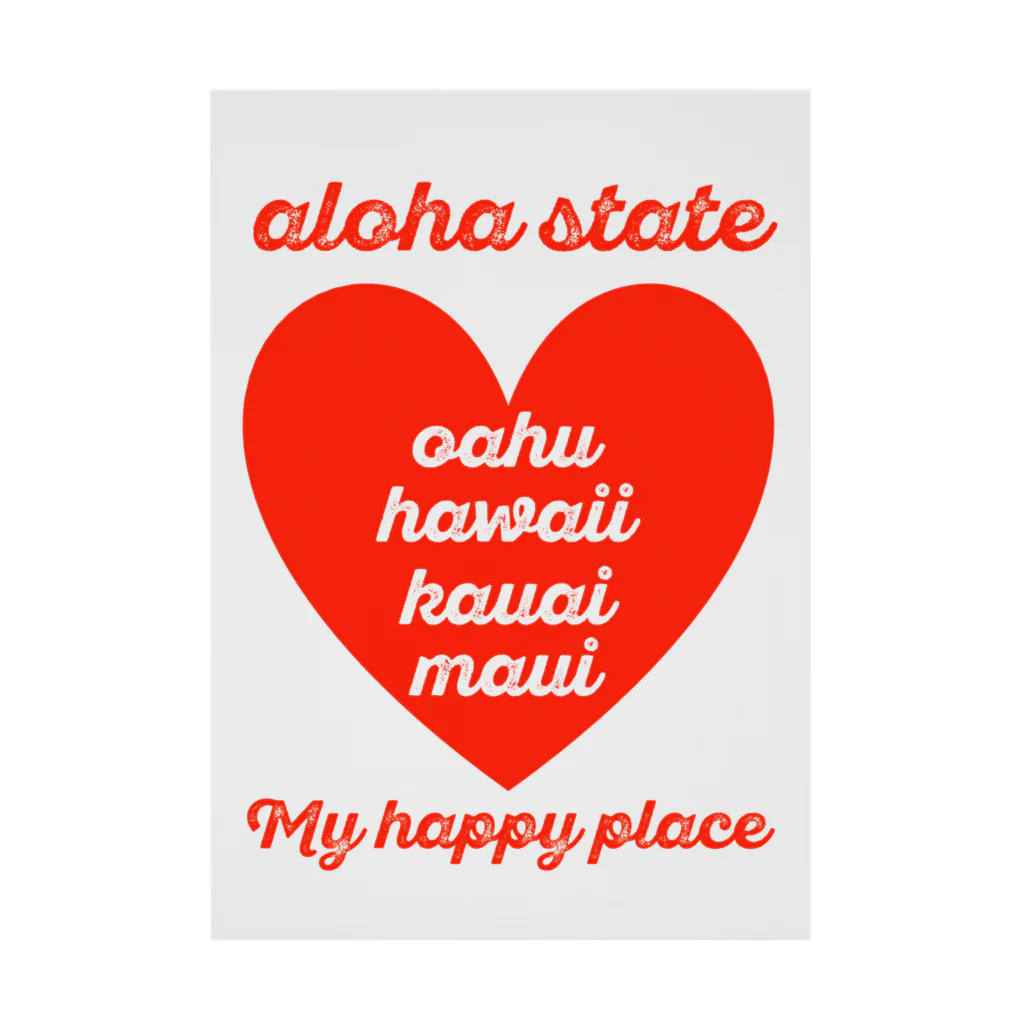 mahaloa968のaloha state (ハート) Stickable Poster