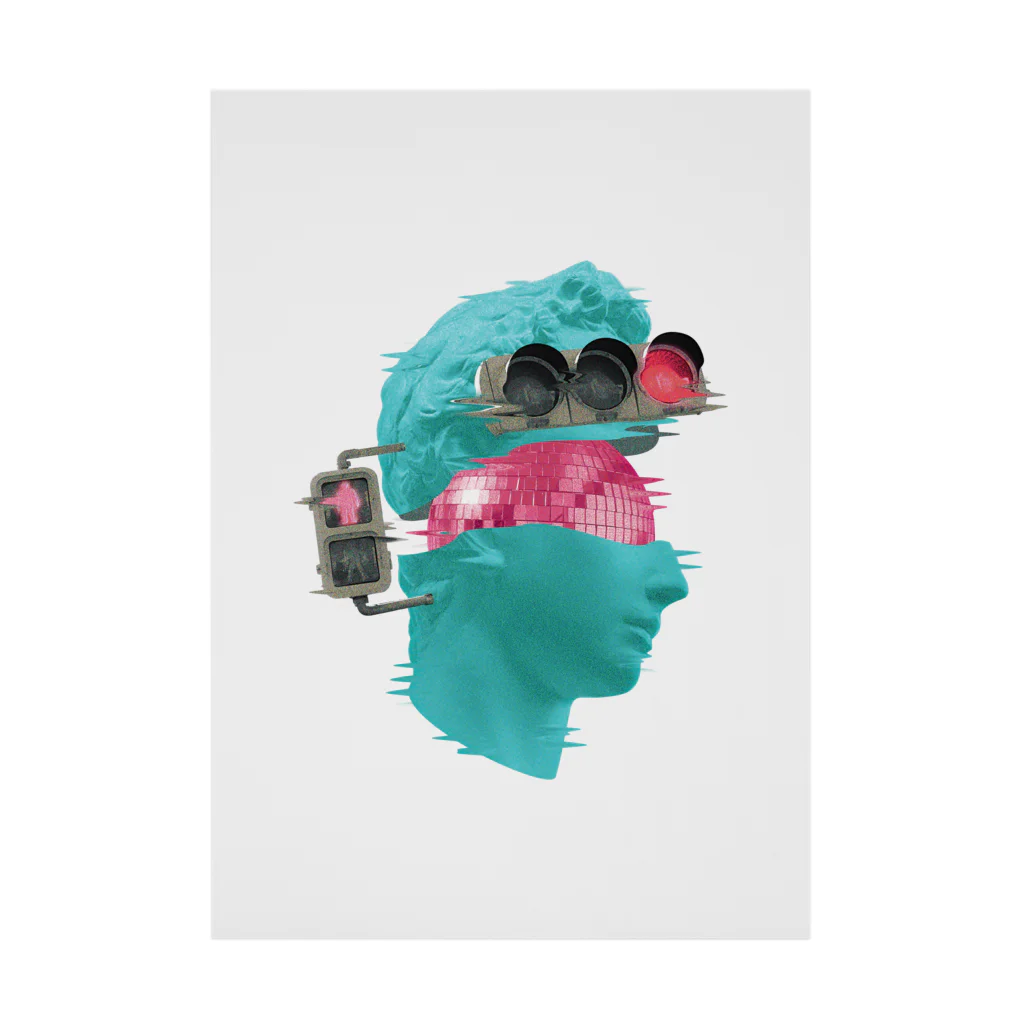 カズシフジイのK collage01 Stickable Poster