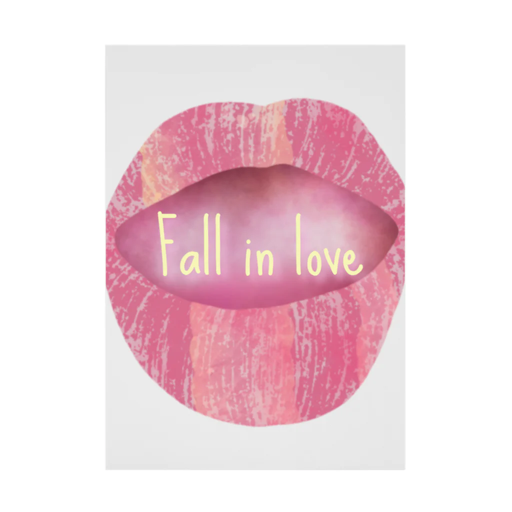 ぽんぽこあんぽんたんのLips💋 foll in love Stickable Poster