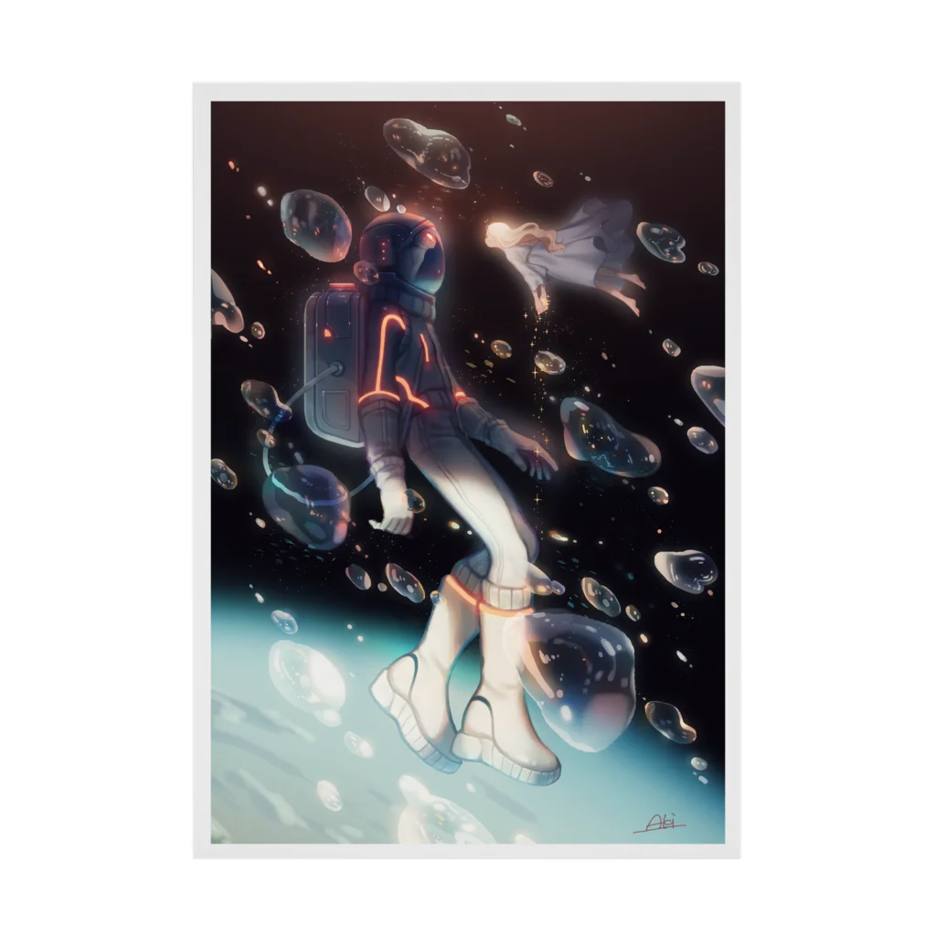 あきのMeet in space Stickable Poster