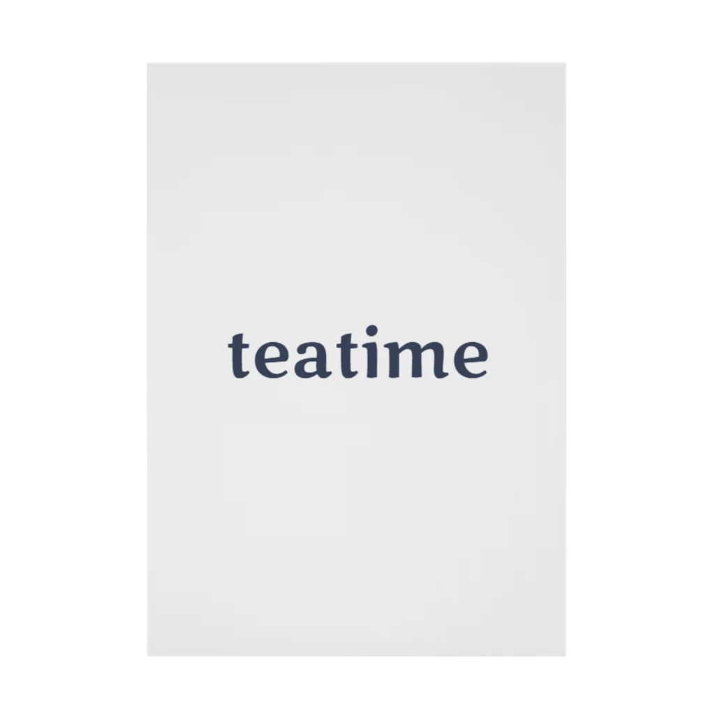 Teatime ティータイムのティータイム Teatime ロゴグッズ 吸着ポスター