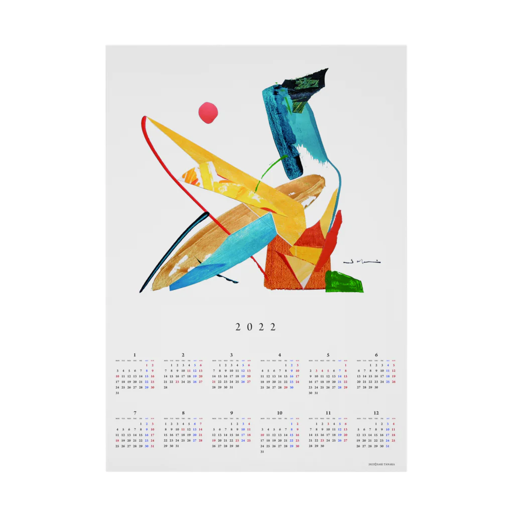 sakitanakaの2022 sakitanaka calendar Stickable Poster