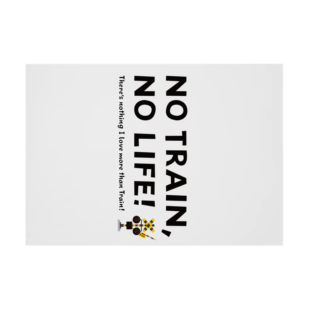 Train Kids! SOUVENIR SHOPのNO TRAIN, NO LIFE ! Stickable Poster :horizontal position