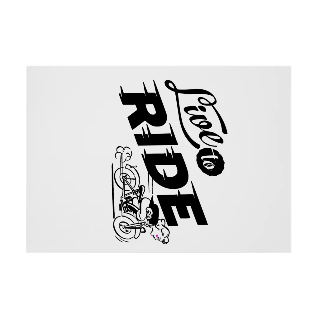 JOKERS FACTORYのLIVE TO RIDE Stickable Poster :horizontal position