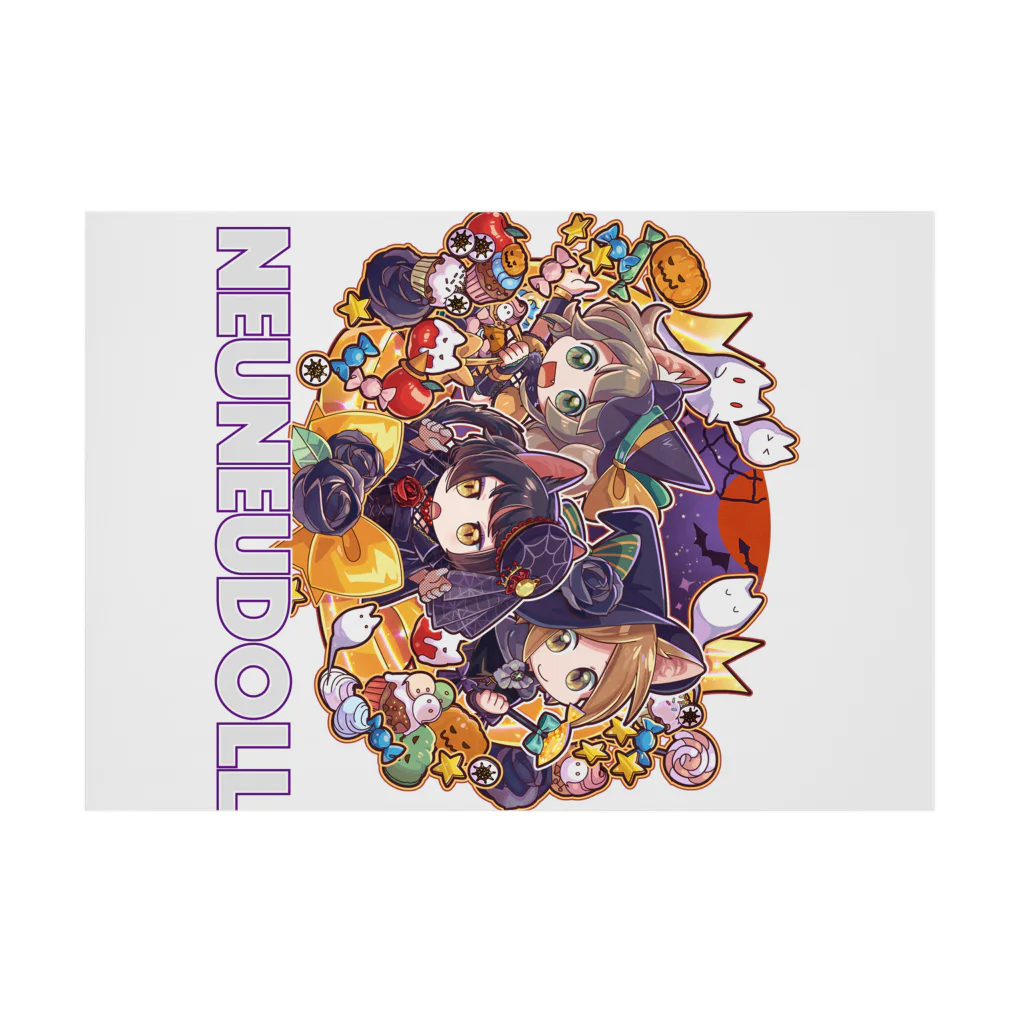 neuneunet.shopのneuneuhalloween! Stickable Poster :horizontal position