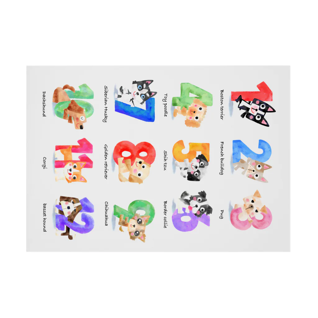 杉井亜希の12DOGS Stickable Poster :horizontal position