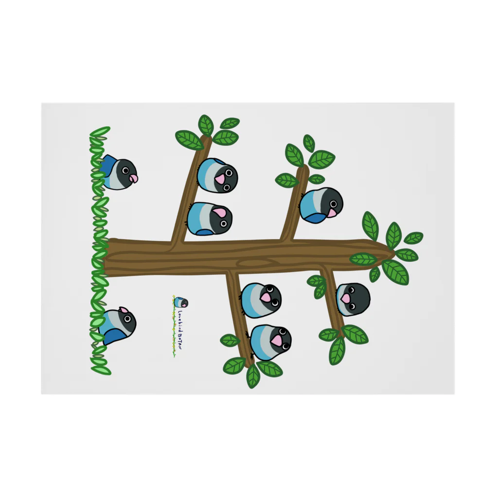 LOVEBIRD BOTANのLOVEBIRD BOTAN Tree Stickable Poster :horizontal position