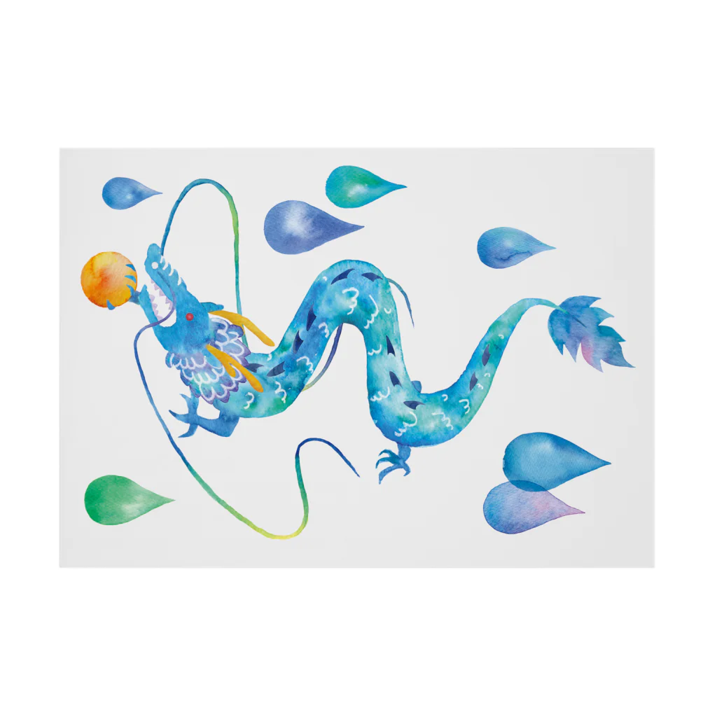 コンドル・シルバ -condor silva-のYang（陽）--風水画-水の龍 吸着ポスターの横向き