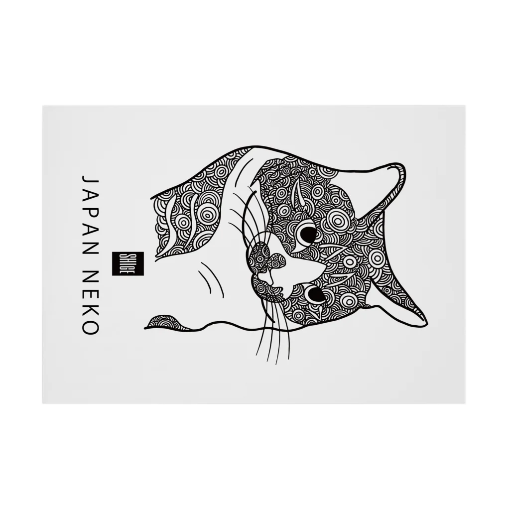 SHIGEのJAPAN NEKO Stickable Poster :horizontal position