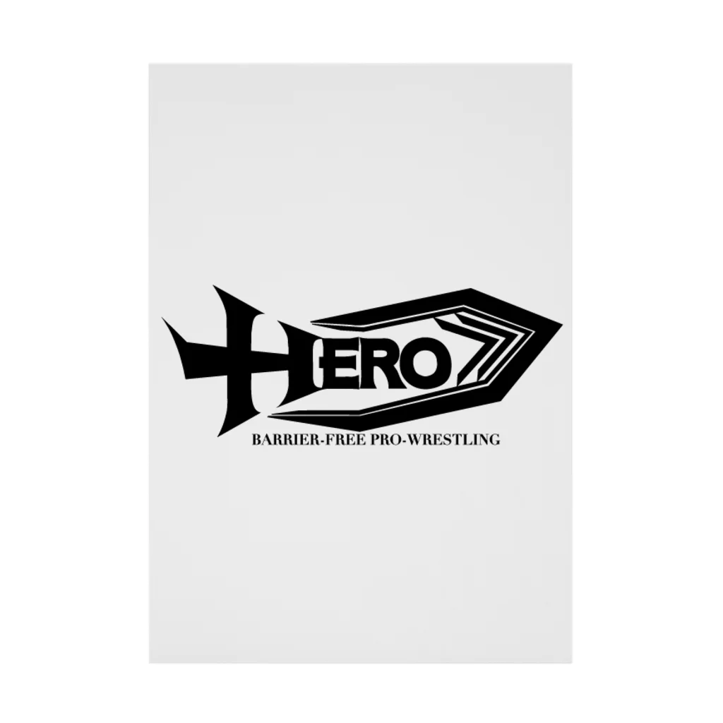 HEROバリアフリープロレスのバリアフリープロレスHERO 吸着ポスター