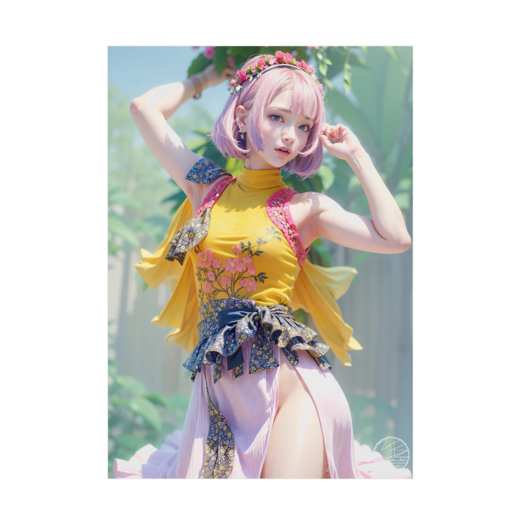 くろまる_AI/ColorMerry_AIのショートカット・ピンク１ Stickable Poster