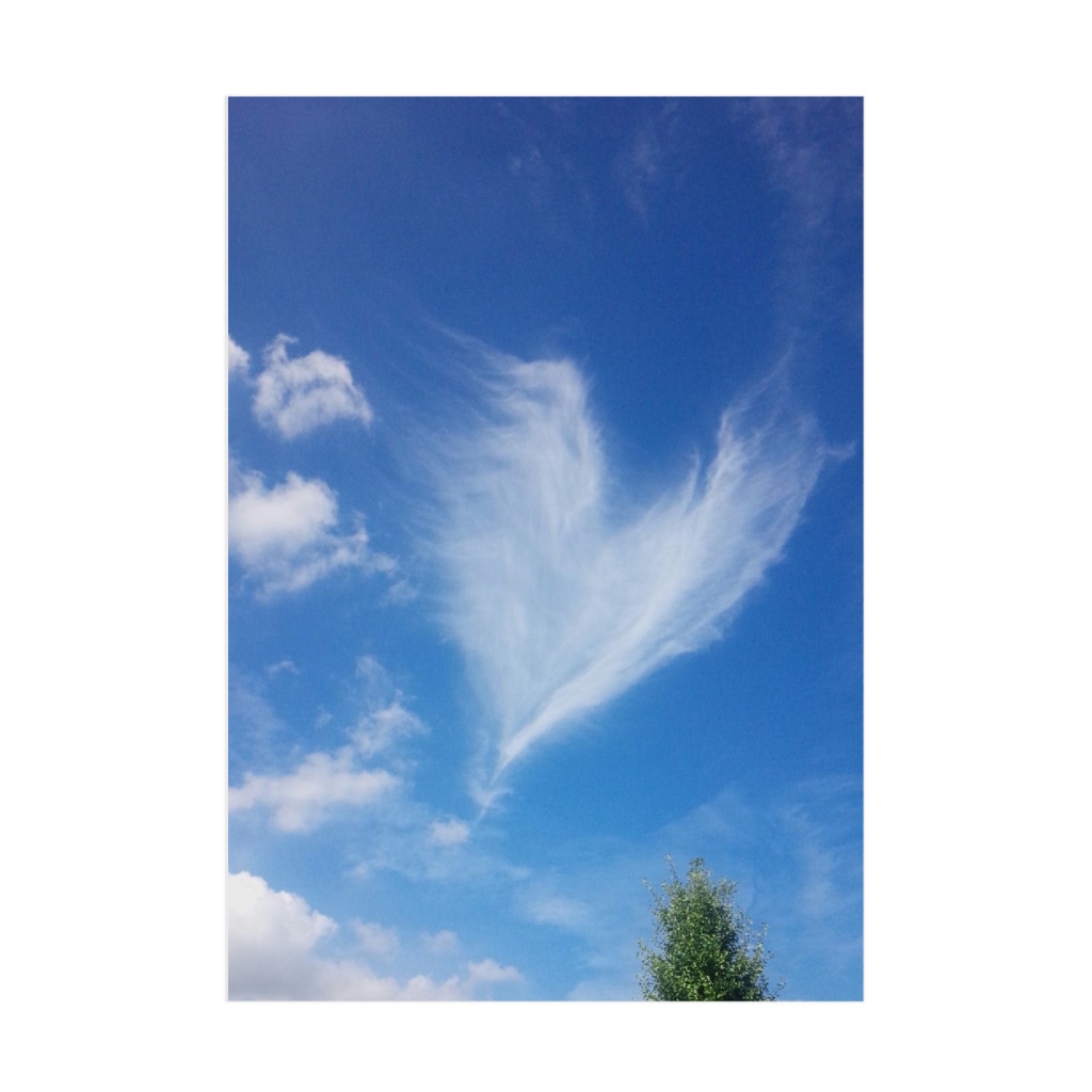 ハート型の雲 べて Bete の吸着ポスター通販 Suzuri スズリ ハート型の雲 べて Bete の吸着ポスター通販 Suzuri スズリ