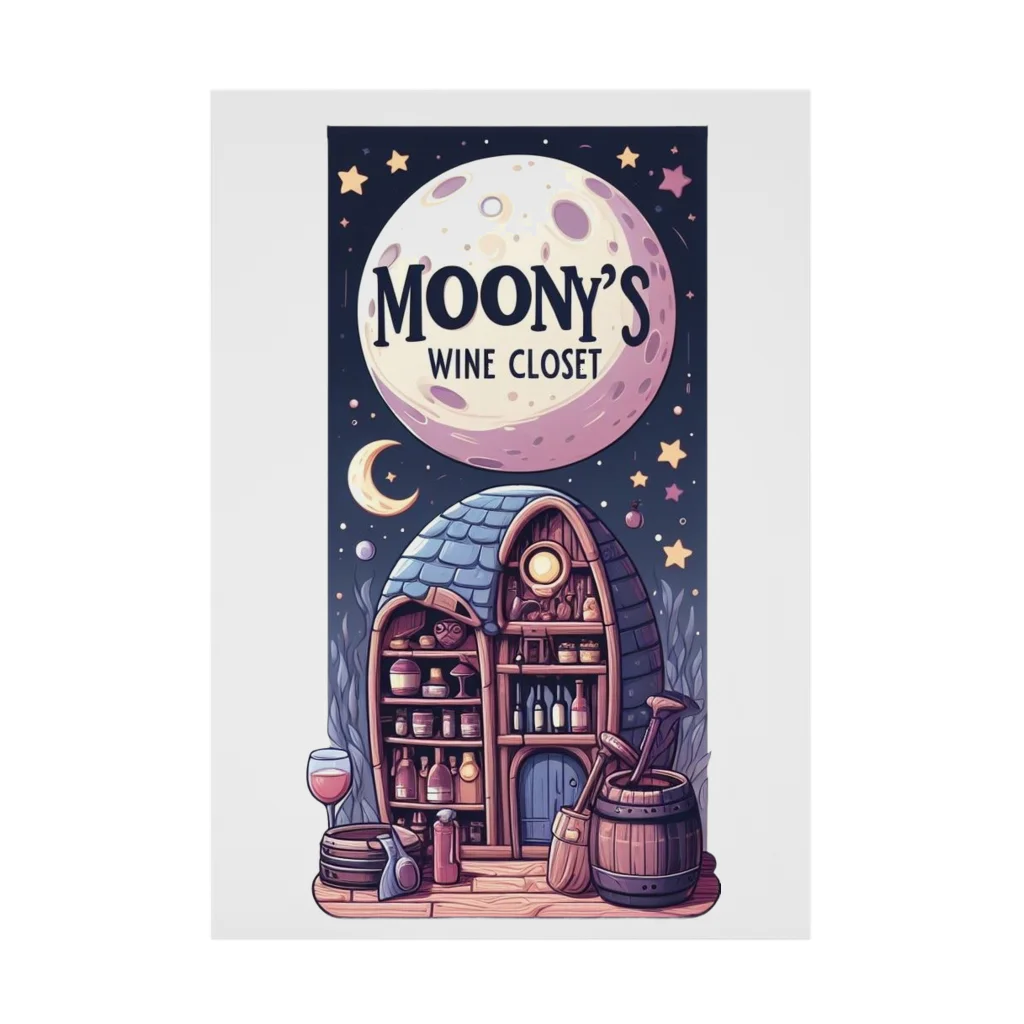 MOONY'S Wine ClosetのWine Treasure Trove Stickable Poster