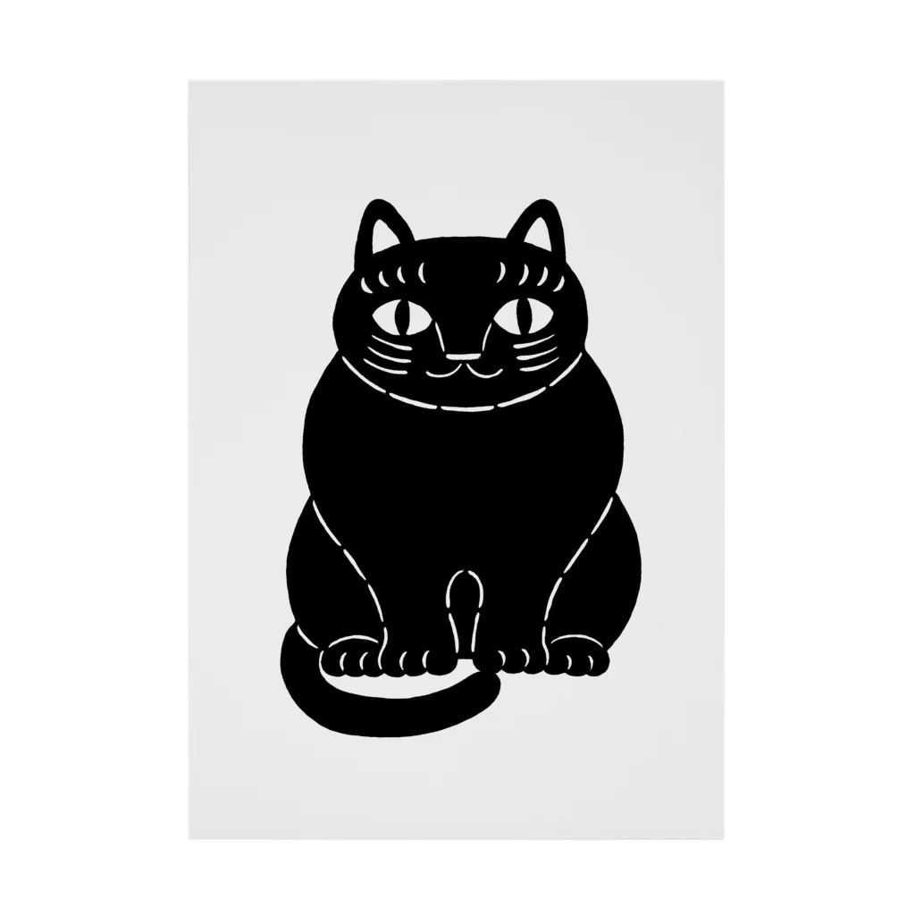 mikepunchの黒猫さん 吸着ポスター