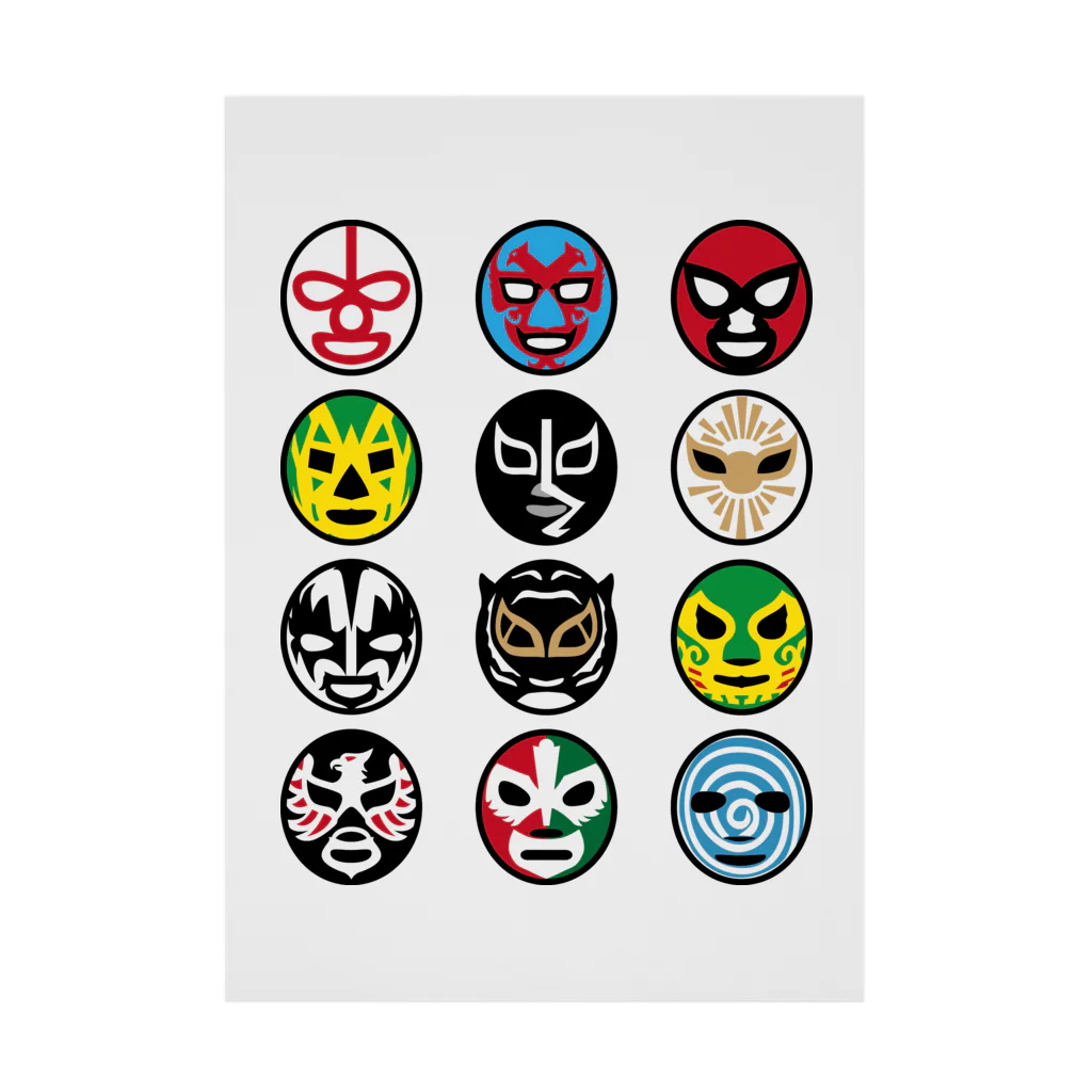 LUCHAのMASKMAN TWELVE DOS 吸着ポスター