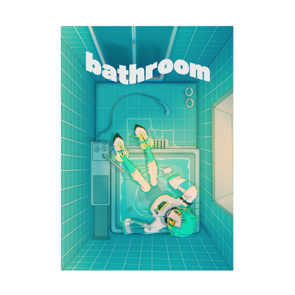 Gurin.のbathroom 吸着ポスター