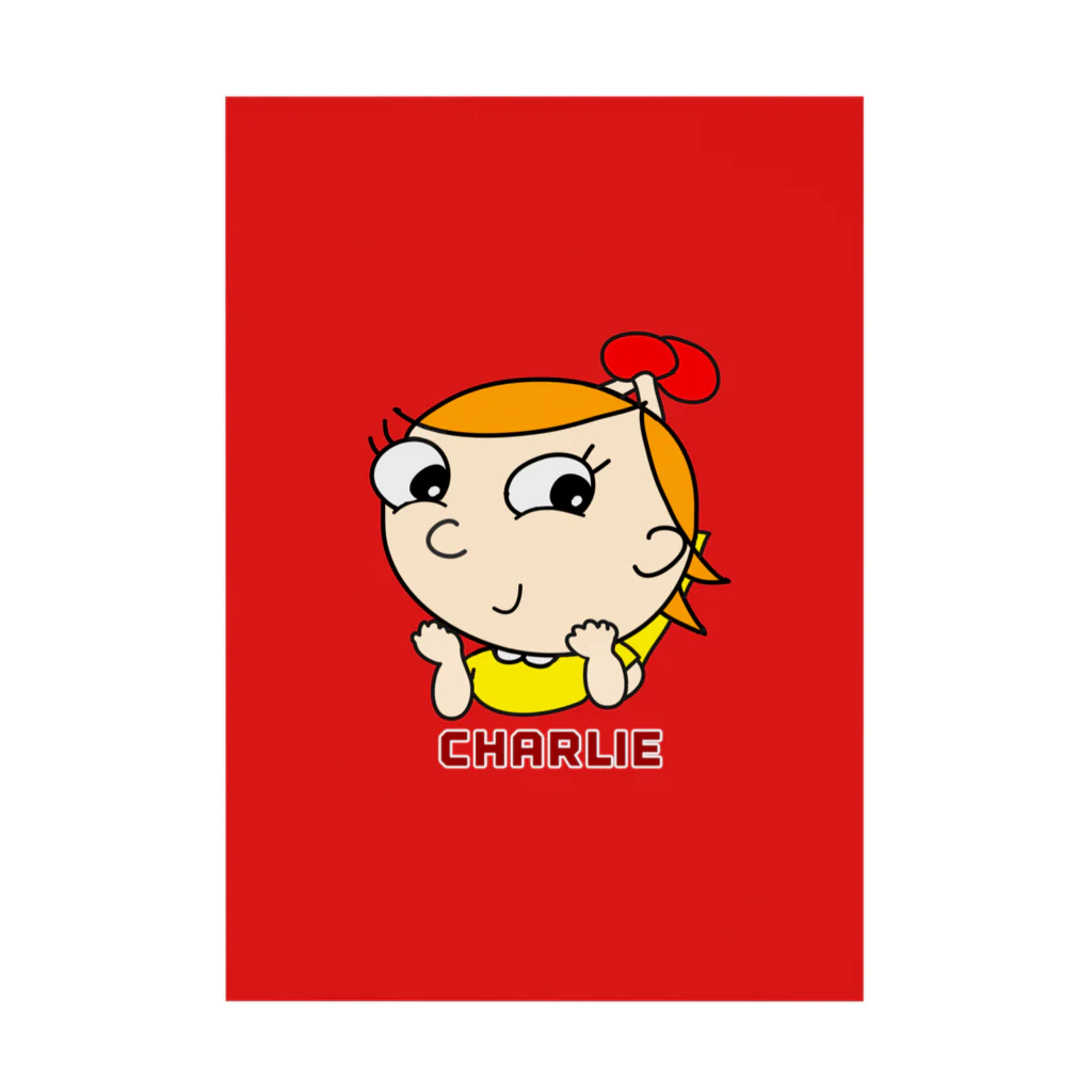 charlolのred Charlie Stickable Poster