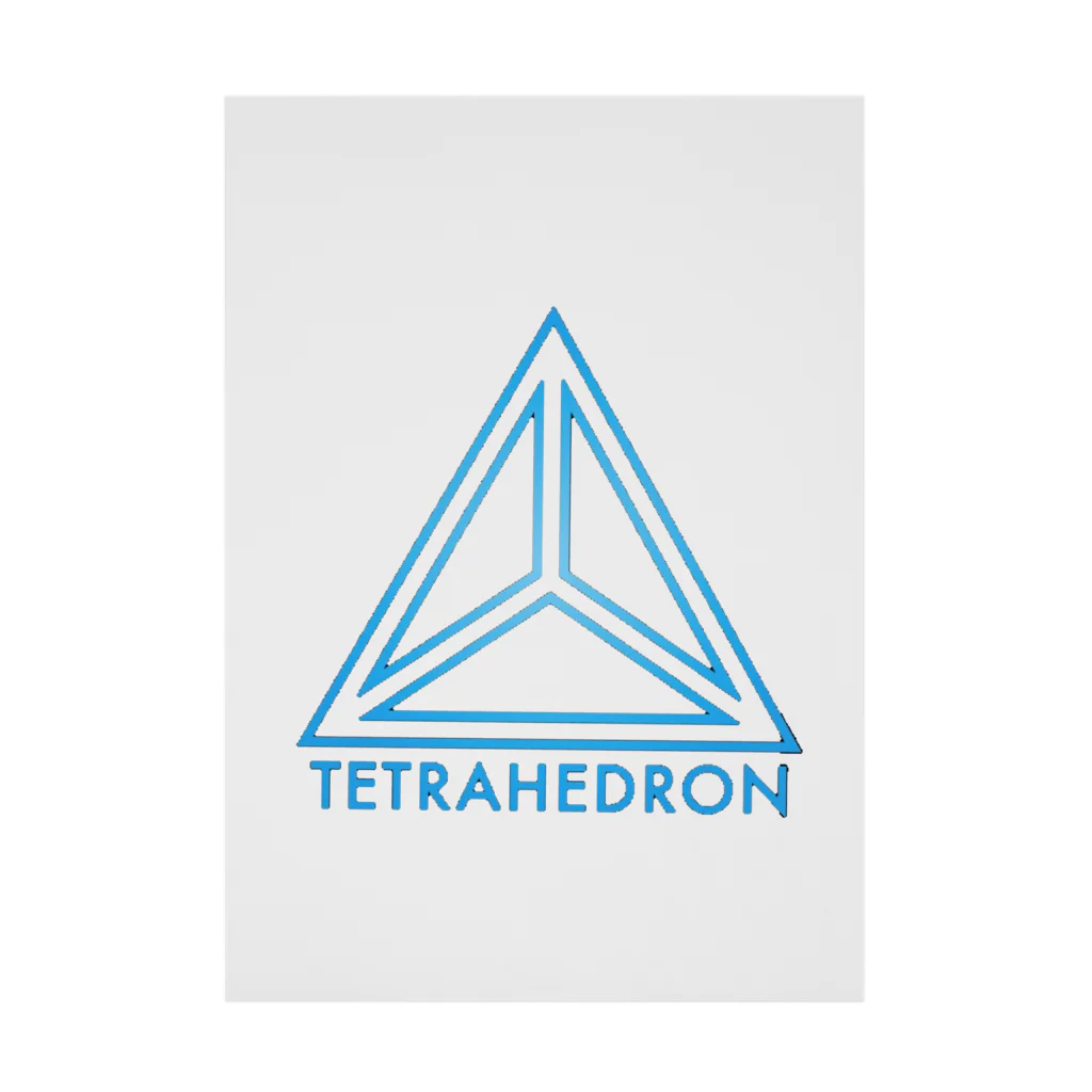 SEVENSの【THETRAHEDRON】cyan Stickable Poster