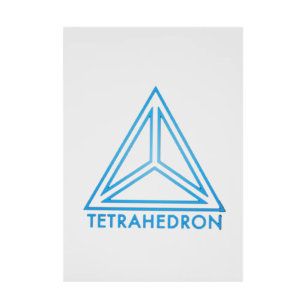 SEVENSの【THETRAHEDRON】cyan 吸着ポスター