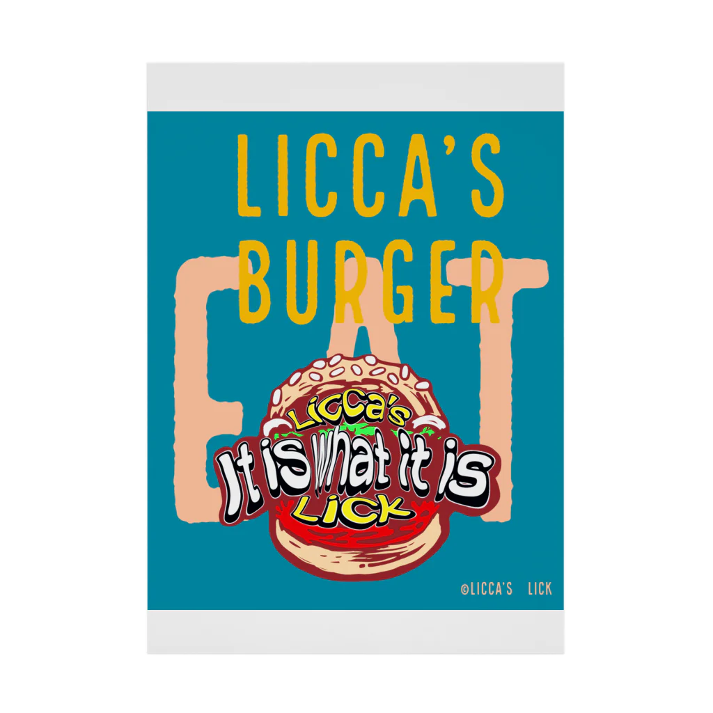 Licca's Lickのリッカーズバーガーeat Stickable Poster