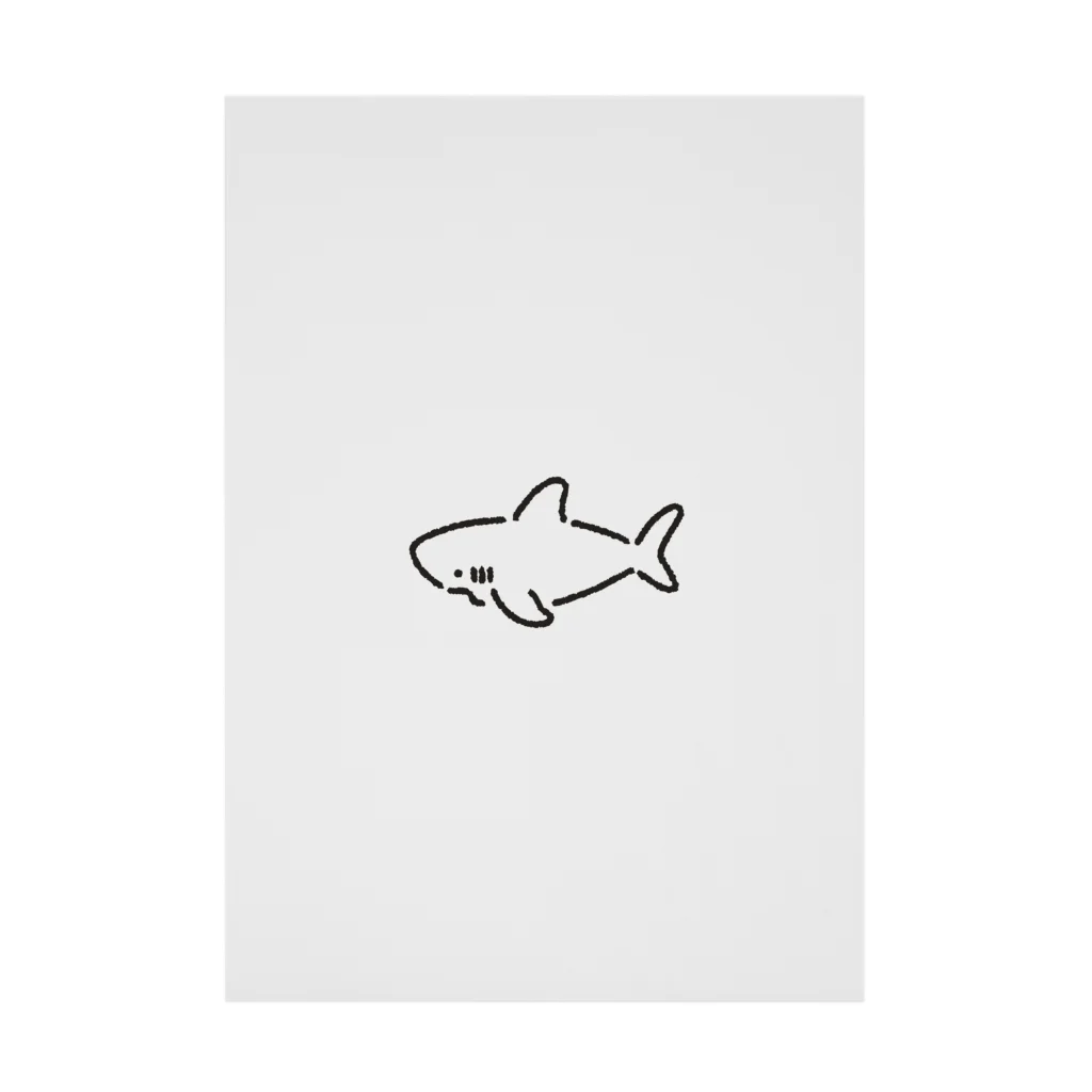 サメ わりとおもいのわりとシンプルなサメ2021 Stickable Poster