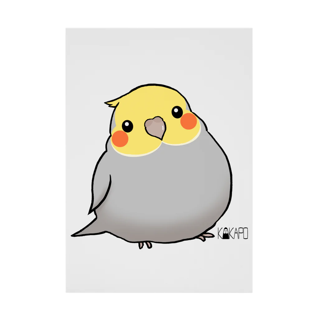 *KAKAPO*の*KAKAPO*のふんわりオカメインコちゃん(のまる) Stickable Poster