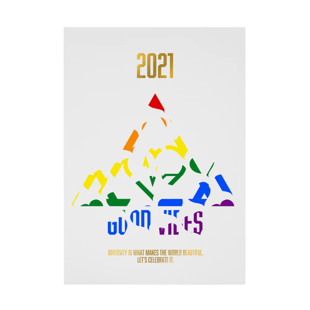 あさひ こうたろうのGOOD VIBES Pride heart 2021 吸着ポスター