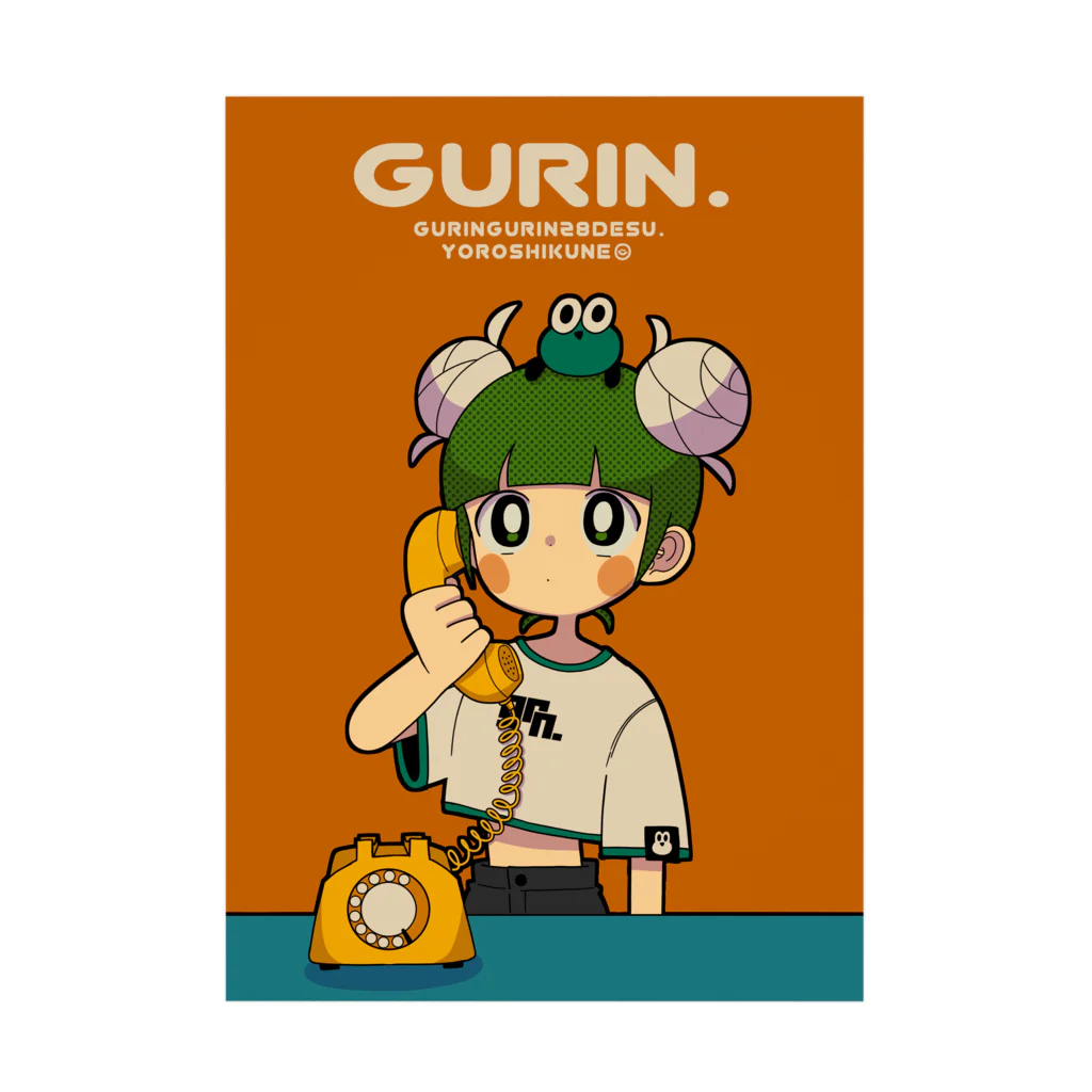 Gurin.のTEL! 吸着ポスター