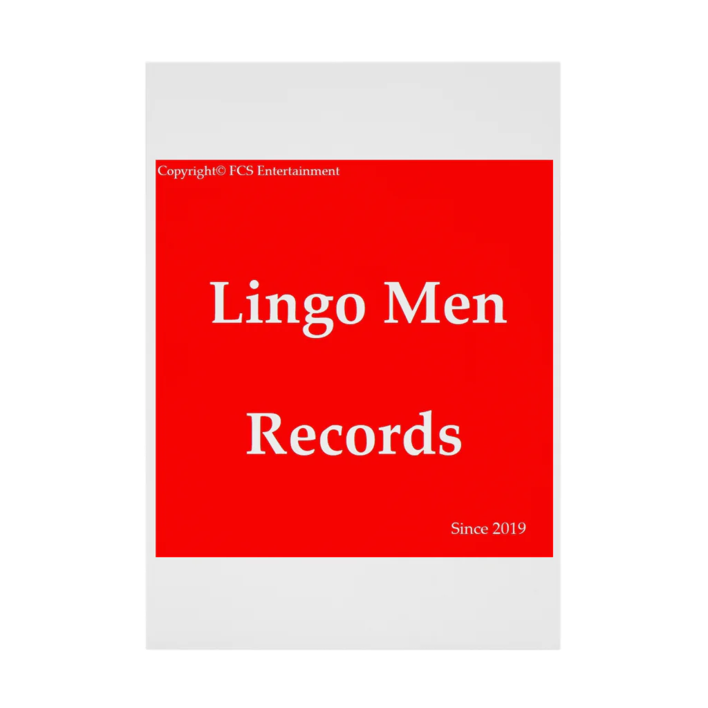 FCS Entertainmentの#Lingo_Men_Records Stickable Poster